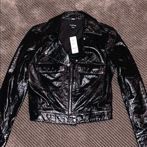 bebe faux leather jacket